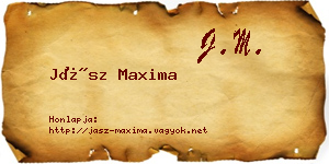 Jász Maxima névjegykártya